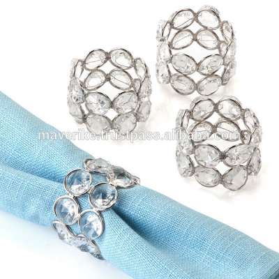 Decorative metal Napkin rings, wedding napkin ring, handmade napkin rings