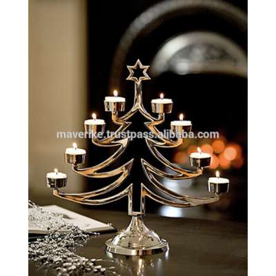 Christmas tree candle holder / Christmas tree tea light holderr/ table centerpiece