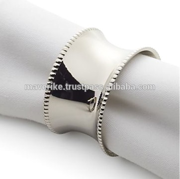 Decorative metal Napkin rings, wedding napkin ring, handmade napkin rings