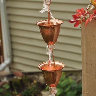 Decorative Gutter copper Rain Chain